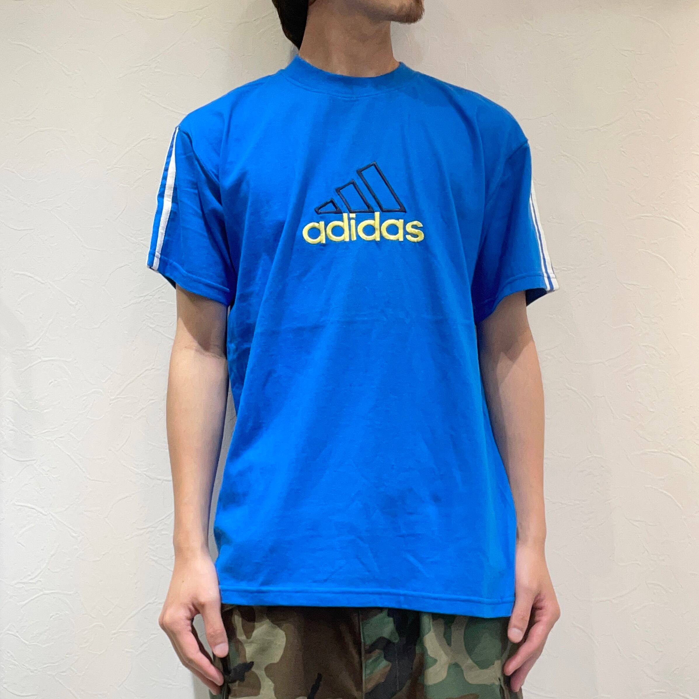 DEADSTOCK】90's "ADIDAS" THREE STRIPES LOGO Tee | HEIGHTS Online Store