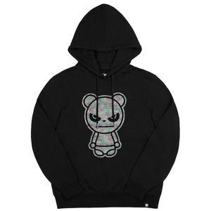 福岡ソフトバンクホークス 今宮健太選手着用モデル【HIPANDA ハイパンダ】メンズ フーディー スウェット MEN'S CAMOUFLAGE LAME PRINT HOODIE SWEAT SHIRT / BLACK・WHITE