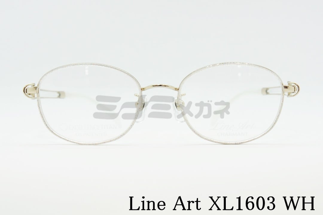 Line Art メガネ CHARMANT XL1603 WH vivace オーバル クラシカル