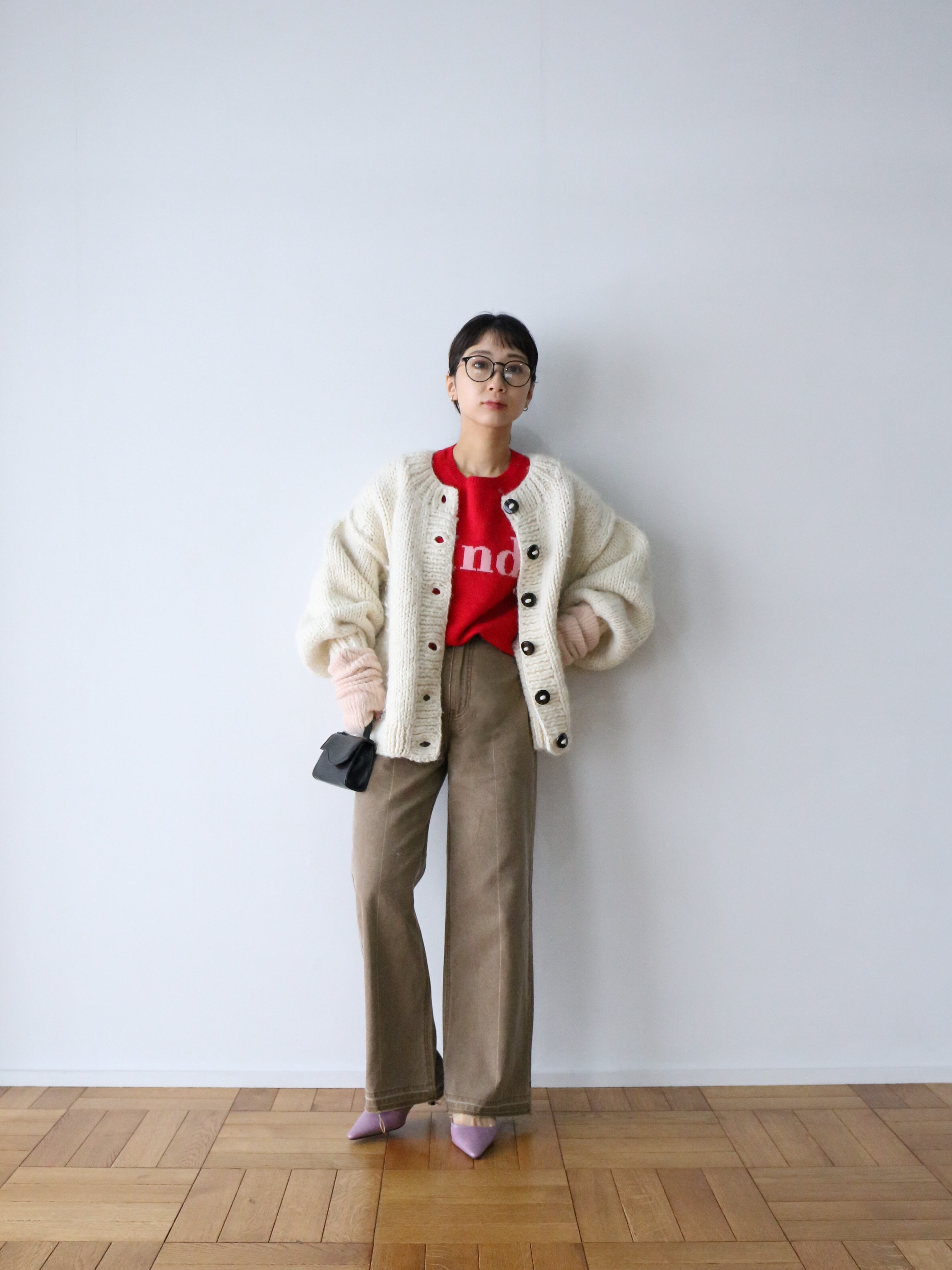 straight denim pants（brown） | Katrin TOKYO