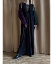 ethnic design vintage necklace-4641-4