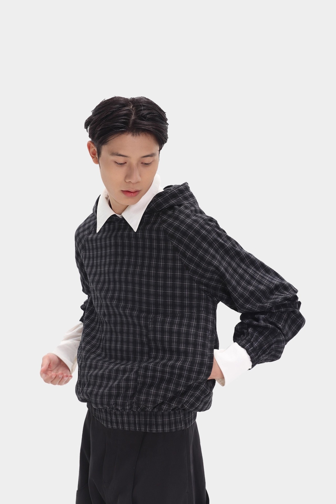 Nothingnoth 25AW Checkered Hoodie
