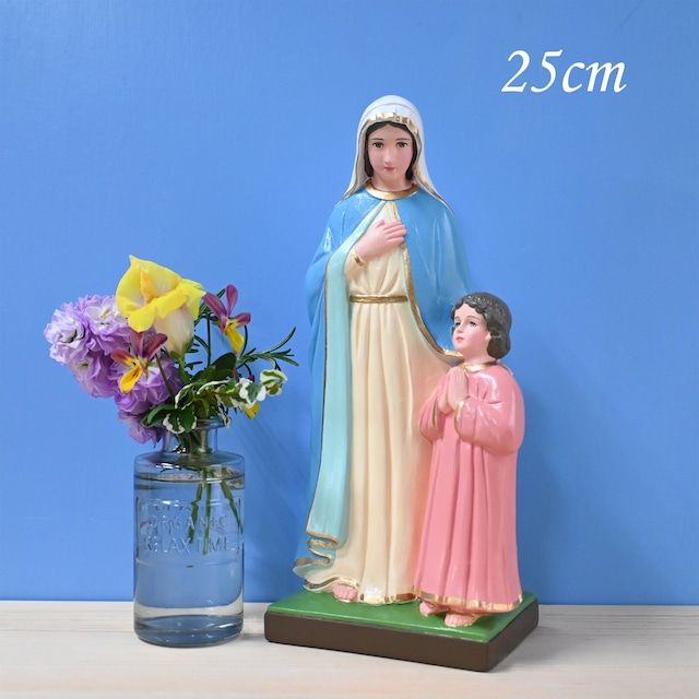 よき勧めの聖母像【25cm】室内用カラー仕上げ