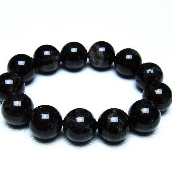 モリオン 黒水晶 ブレスレット 18mm 一点物 メール便可 [M便 1/10] 111-46284