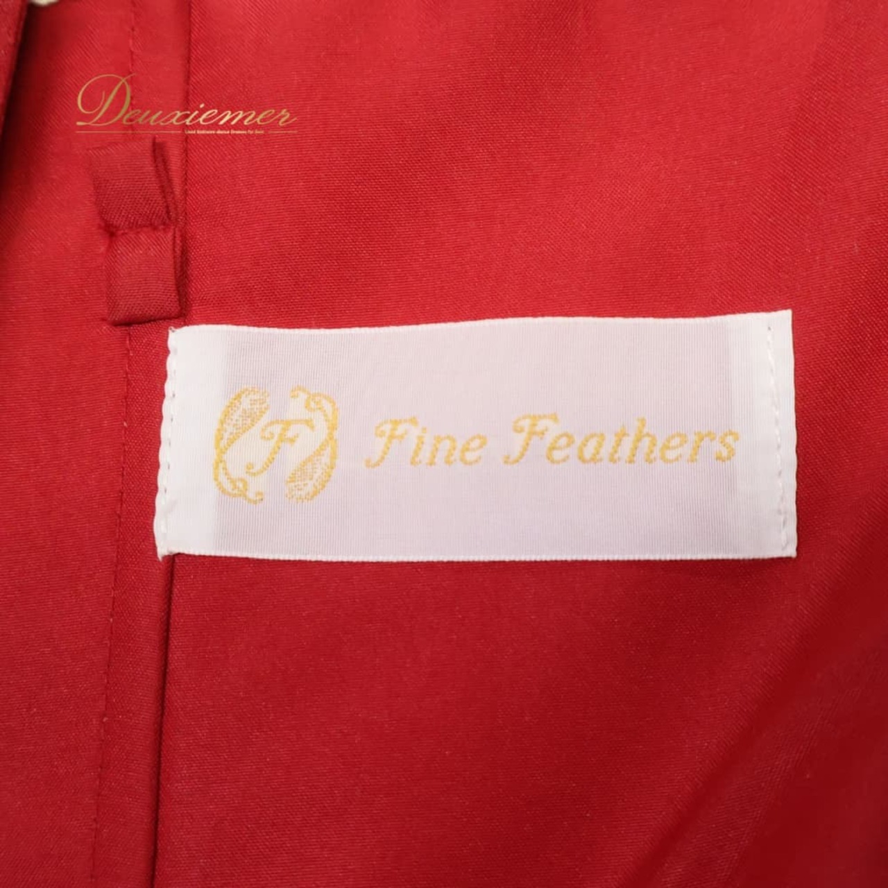 フォーマル 衣装 fine feathers ファインフェザーズ ドレス ワンピース レッド系 赤 光沢 演奏会 発表会 ロングドレス コンクール 正装 無地 花 高級感 大人 上品 舞台衣装 ステージ衣装 発表会衣装 結婚式