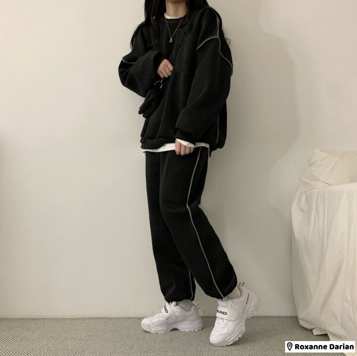 秋 冬 ベロア プルオーバー 上下セット メンズ セットアップ 裏起毛