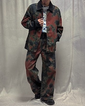藍染めタイダイワイドデニムパンツ いつの間にか藍
