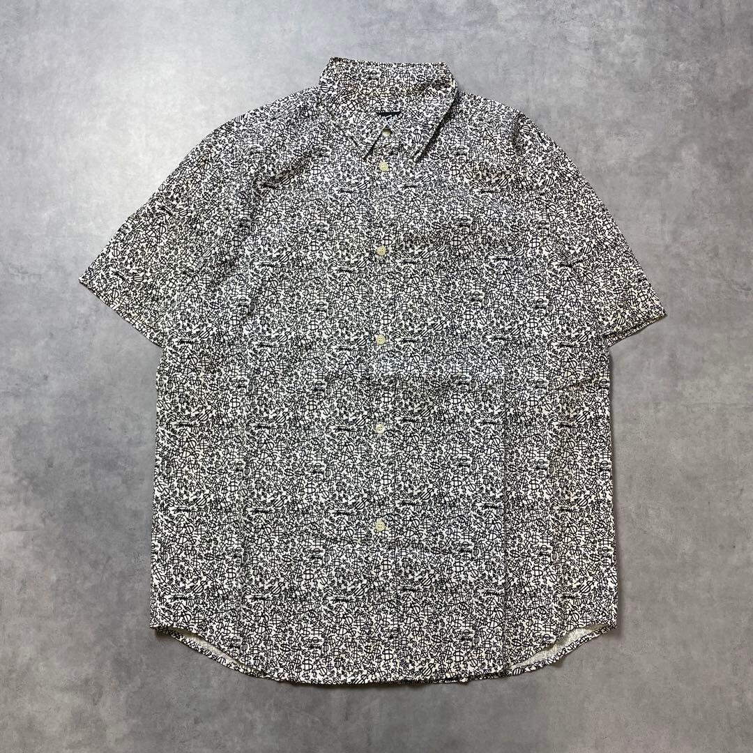 激レア 90s OLD STUSSY ＄柄 ドル 総柄 半袖シャツ M