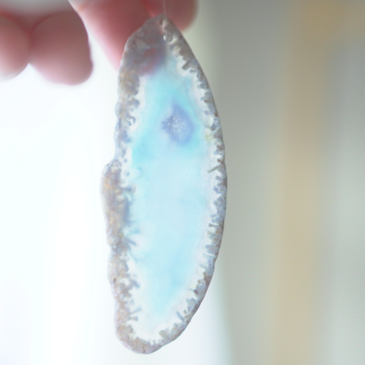 Water Planet - アゲートヒーリングチャイム / Agate Sun Catcher Wind Chime 1063