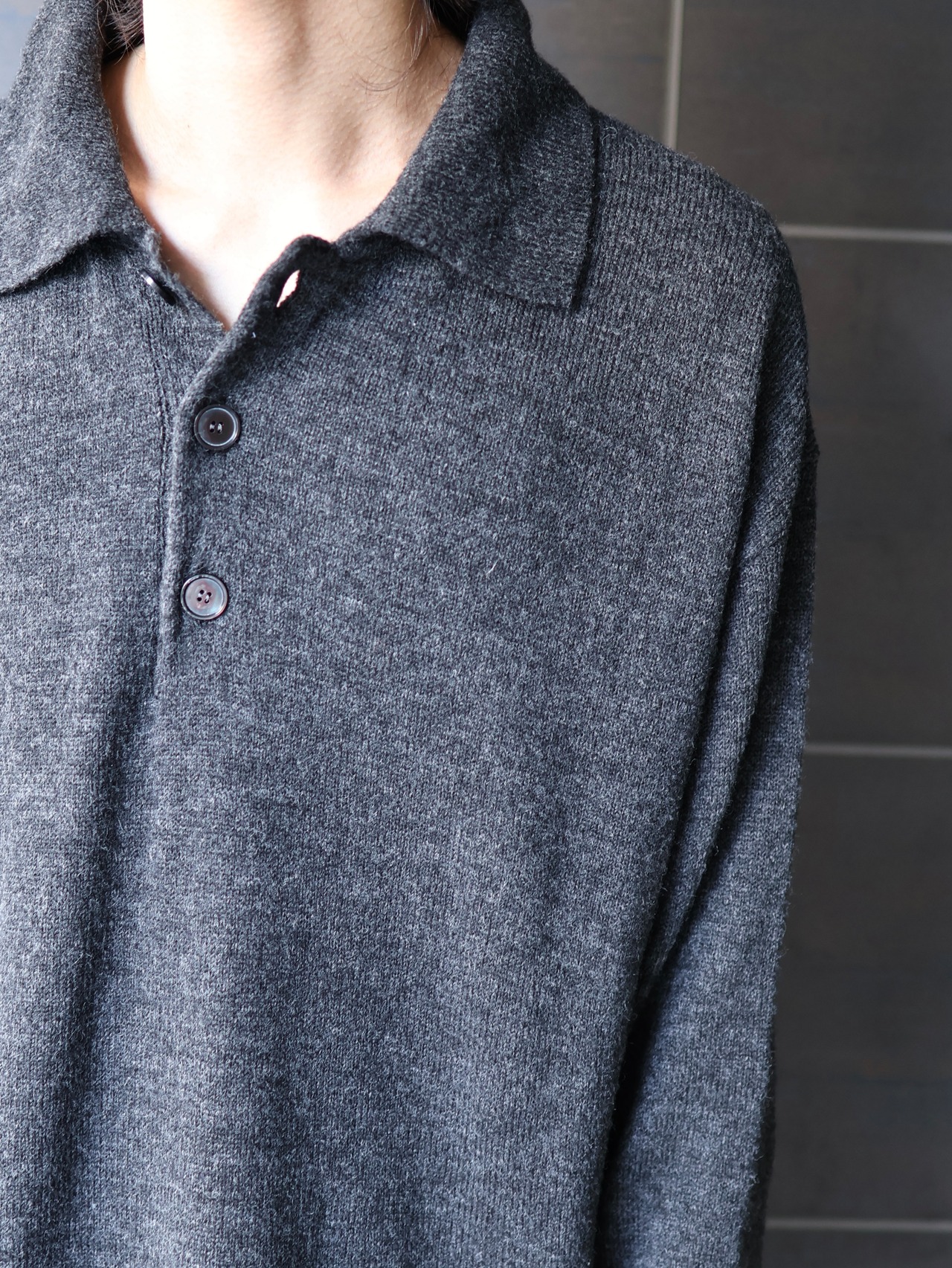 【26aw/ROLDSKOV】rambo polo dark grey