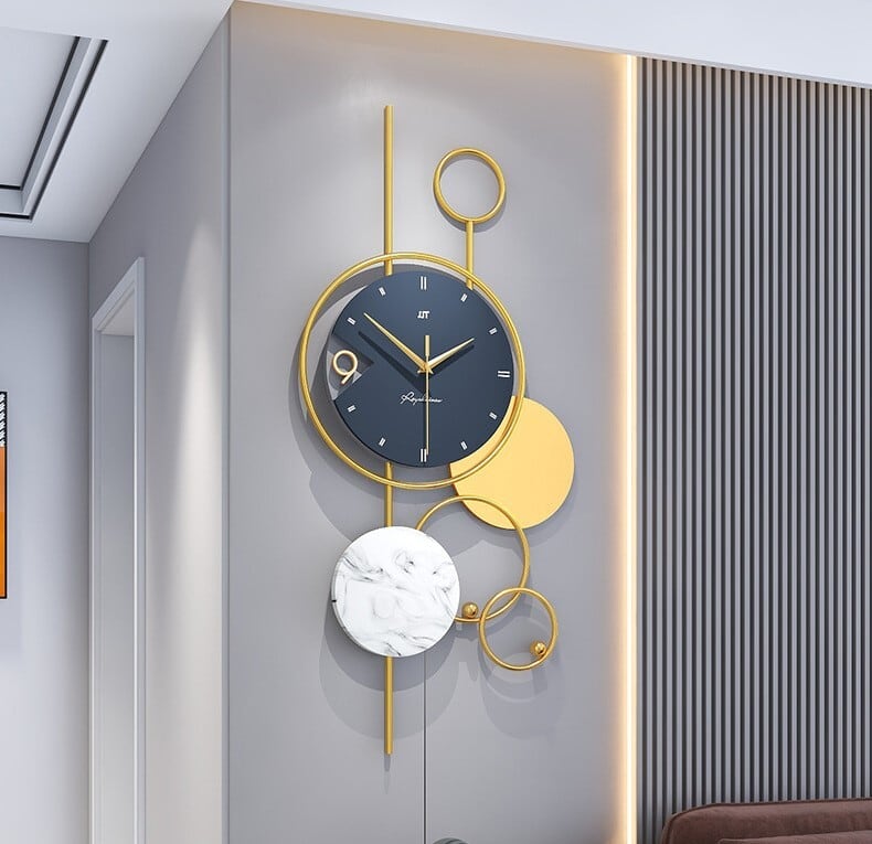 掛け時計 大理石調 金属 装飾 アート おしゃれ かわいい インテリア 掛け時計 大理石調 金属 装飾 アート おしゃれ かわいい インテリア