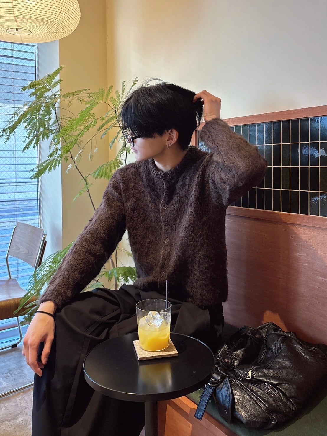 即納】RADIANT Roundneck cropped cardigan | 韓国ファッション