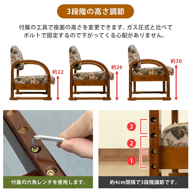 ラクラク座椅子 Fabric BR/FL/GR | Pay ID