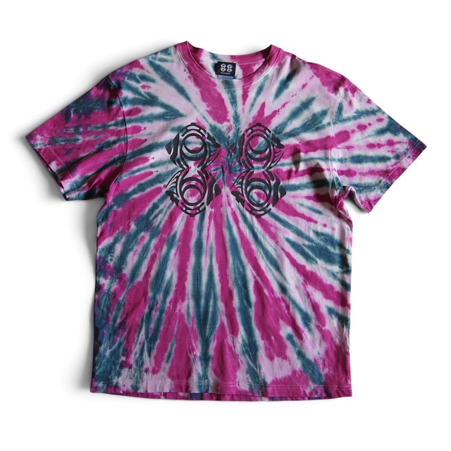 "88 LOGO" TIE DYE ORGANIC COTTON T-SHIRT / タイダイ オーガニックコットン Tシャツ -L- 【送料無料】