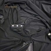 社交ダンス 衣装 ラテン ドレス ワンピース レッスンウェア パーティ衣装 SBAFEE 黒 ブラック 長袖 無地 シンプル 透け感 レース エレガント スポーツウェア パフォーマンス衣装 おしゃれ ヴィンテージ モダン 女性用 ダンスウェア 柔らかい 快適 伸縮性あり カジュアル 舞台衣装 コスチューム セクシー シンプルデザイン 体型カバー ブラック系