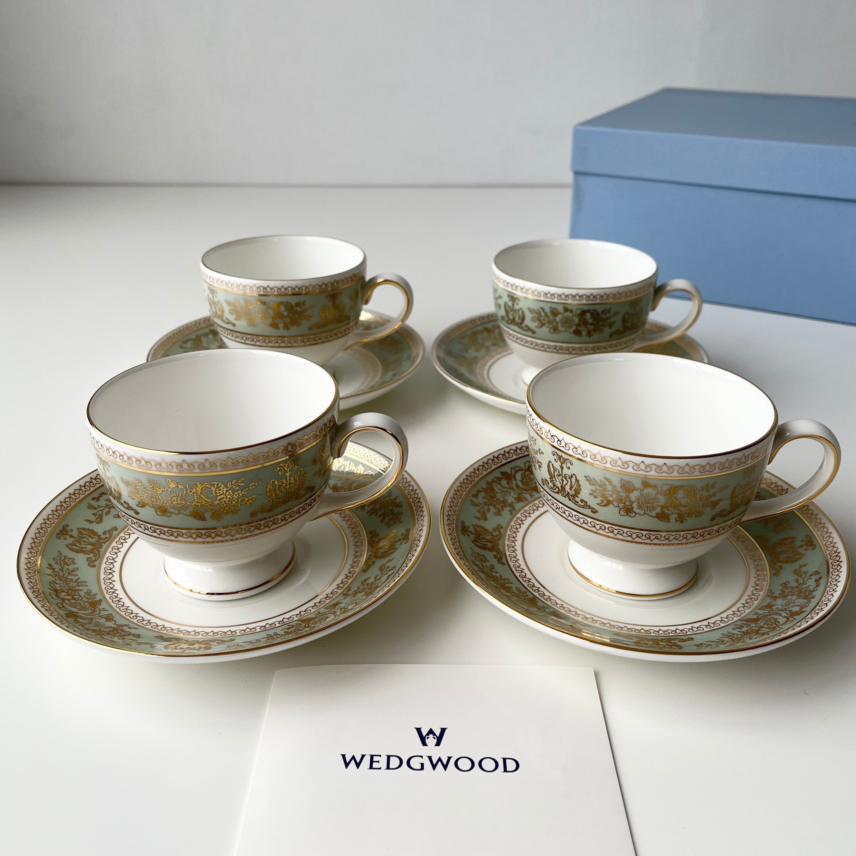 wedgewood【美品レア】ウェッジウッド　ティーカップセッ４客