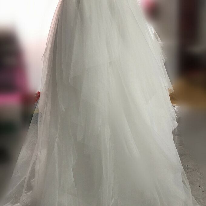 チュールスカートのみ ウエディングドレス ホワイト 丈、色変更可能  