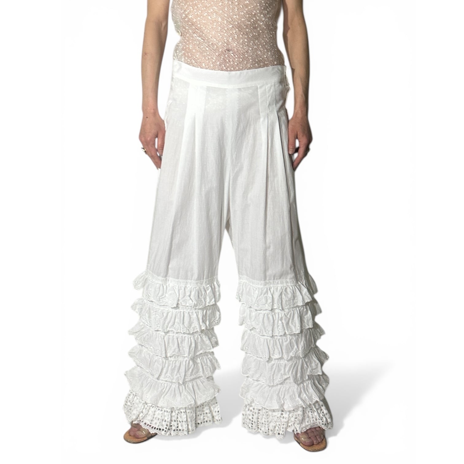 FUMIKA_UCHIDA  [LAWN TIERED PANTS]