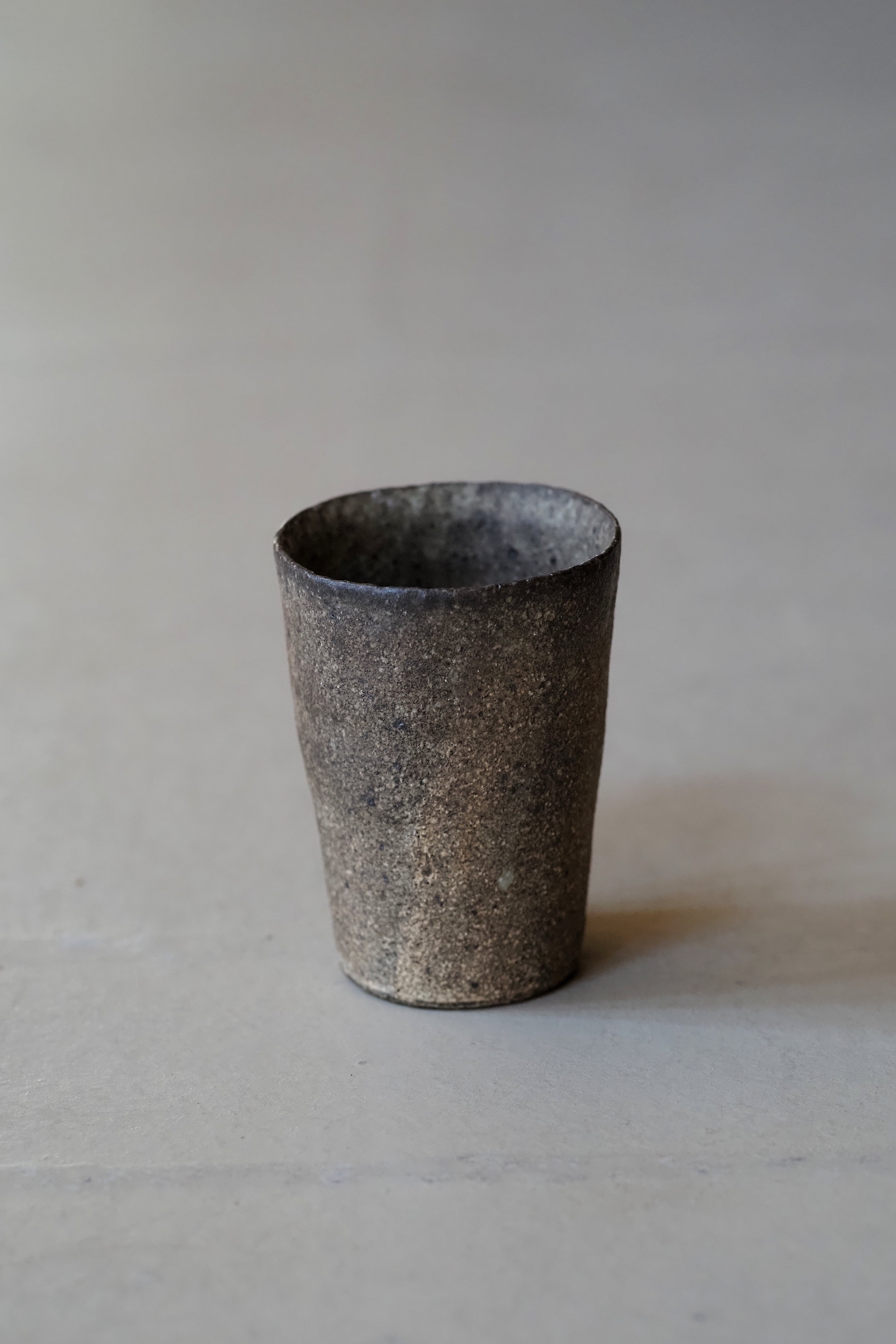 村上躍 3.白灰化粧ロングタンブラー | 陶屋なづな