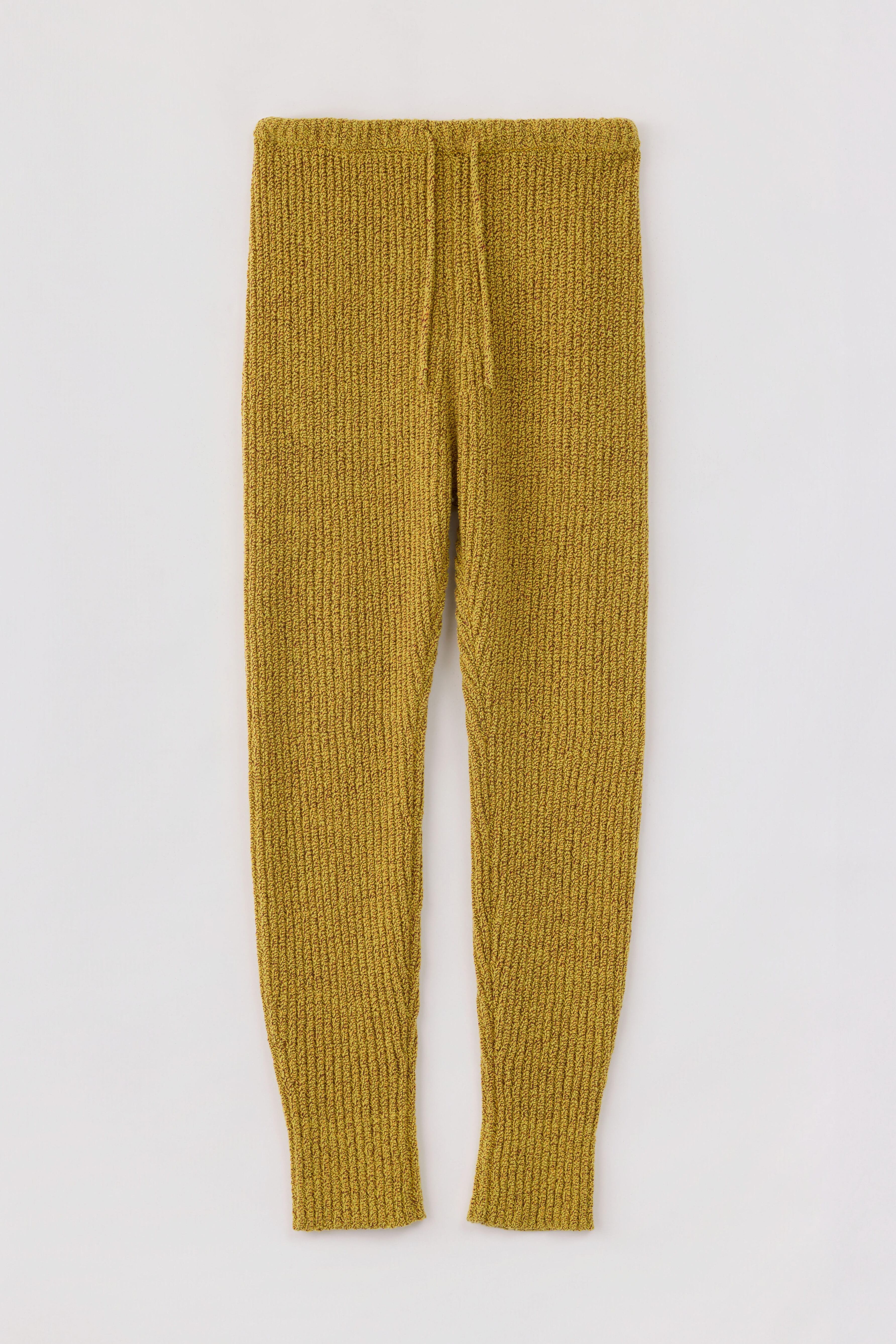 MIX RIB PANTS 26AWAC-020 YELLOW