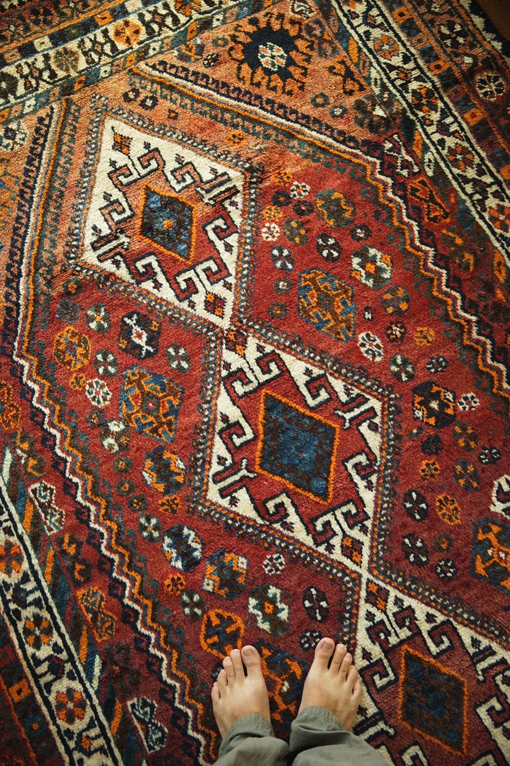 407-Semi Antique Qashqai rug