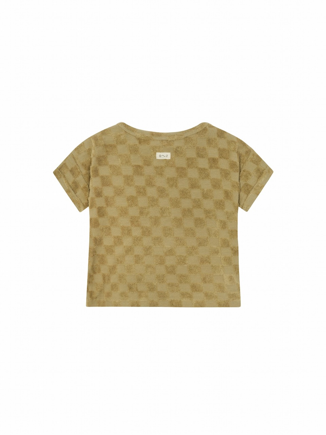 organiczoo　Dusky Checkboard Terry Boxy T-Shirt
