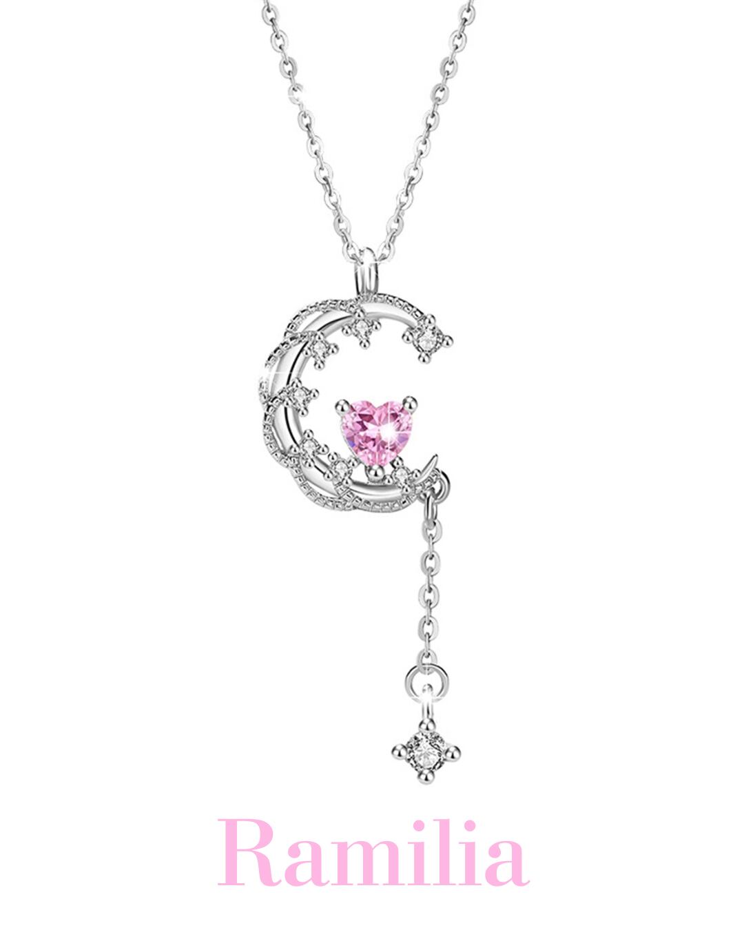 ムーンハートチェーンネックレス R2406048