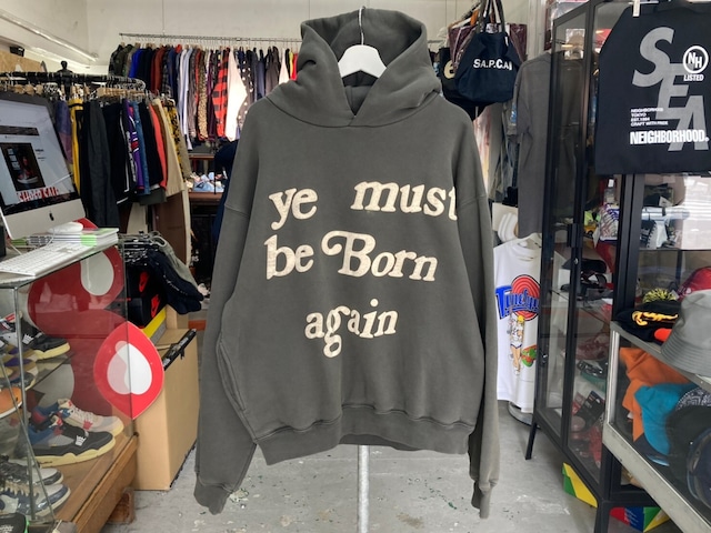CPFM YE MUST BE BORN HOODIE CHARCOAL LARGE