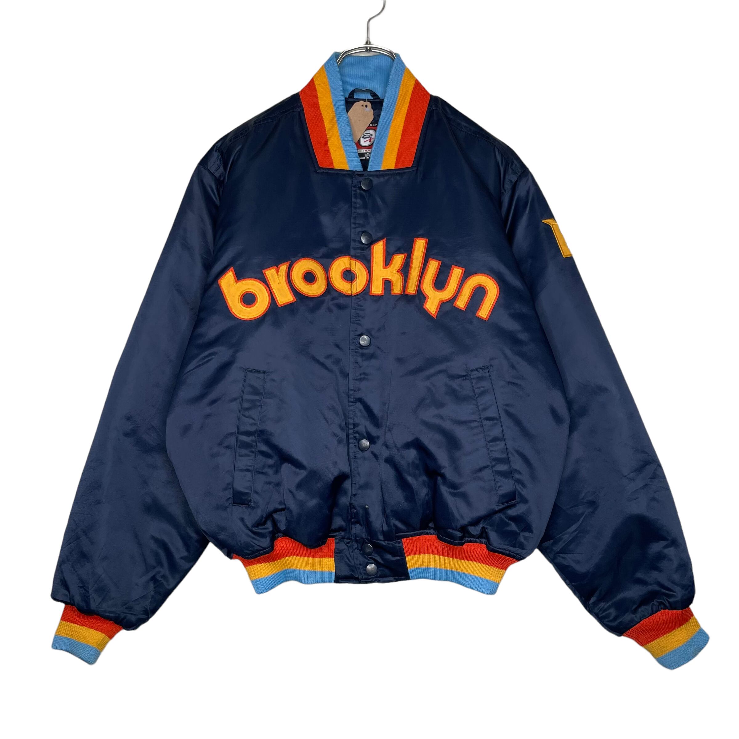 BROOKLYN ナイロンスタジャン M（L相当）フロント＆肩刺繍入り 