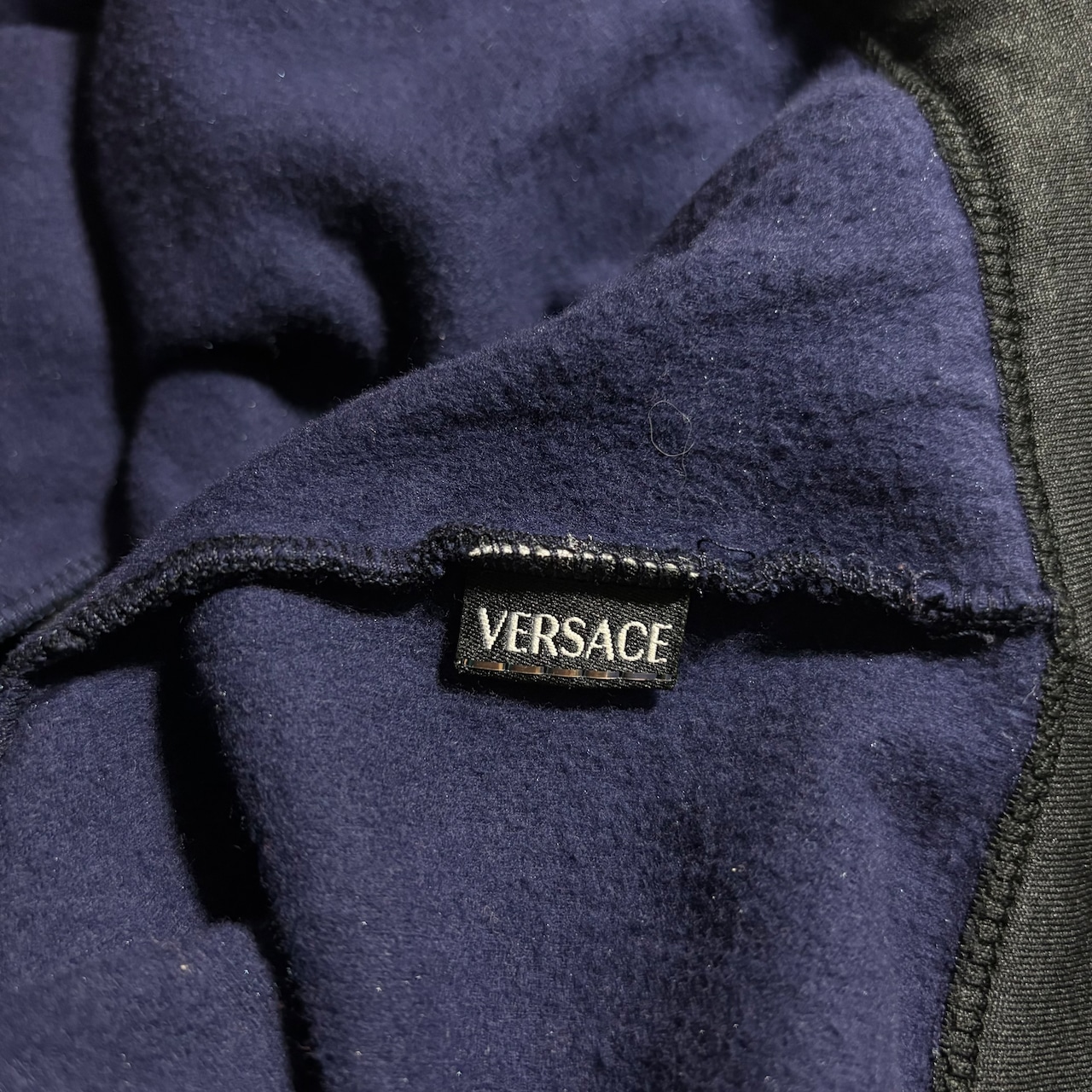 VERSACE SPORT black × purple track jacket