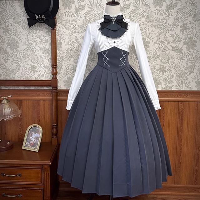 Alice girl メイド服 受注予約~12/3】ブリティッシュメイド エプロン付きワンピース