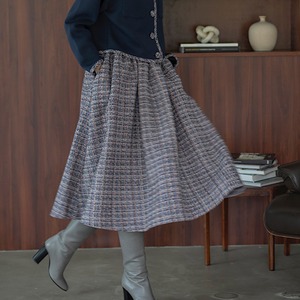 ツイードスカート(ネイビー)