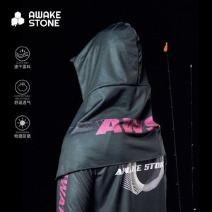 AWAKESTONE フーデッド フィッシング UVカットタオル