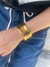 wide cuff open bangle