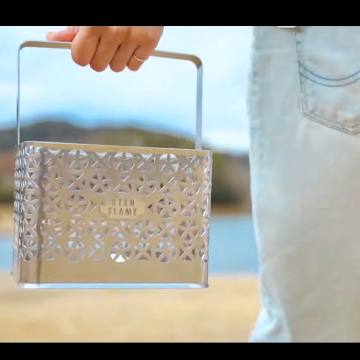 焚き火台 Bonfire Grill -Takekago-（焚き火台セット・タケカゴ柄