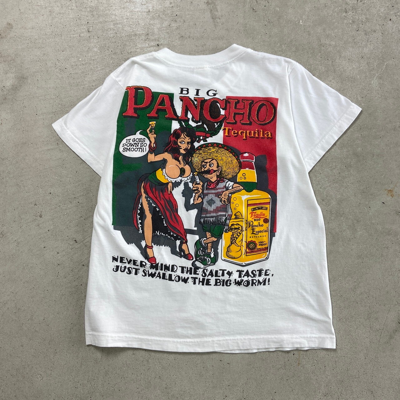 BIG PANCHO Tequila テキーラ お酒 プリントTシャツ メンズM相当 古着  
