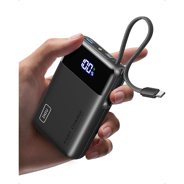 モバイルバッテリー 大容量 急速充電22000mAh大容量 4つのケーブル内蔵