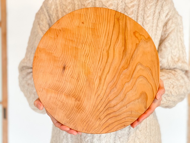 木のお皿、カッティングボード（大きな丸）5