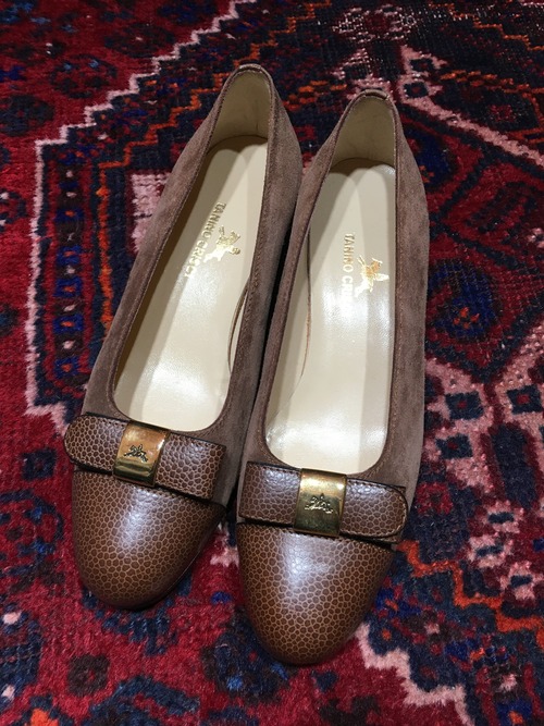 2000000005492 TANINO CRISCI LOGO LEATHER PUMPS MADE IN ITALY/タニノクリスチーロゴレザーパンプス