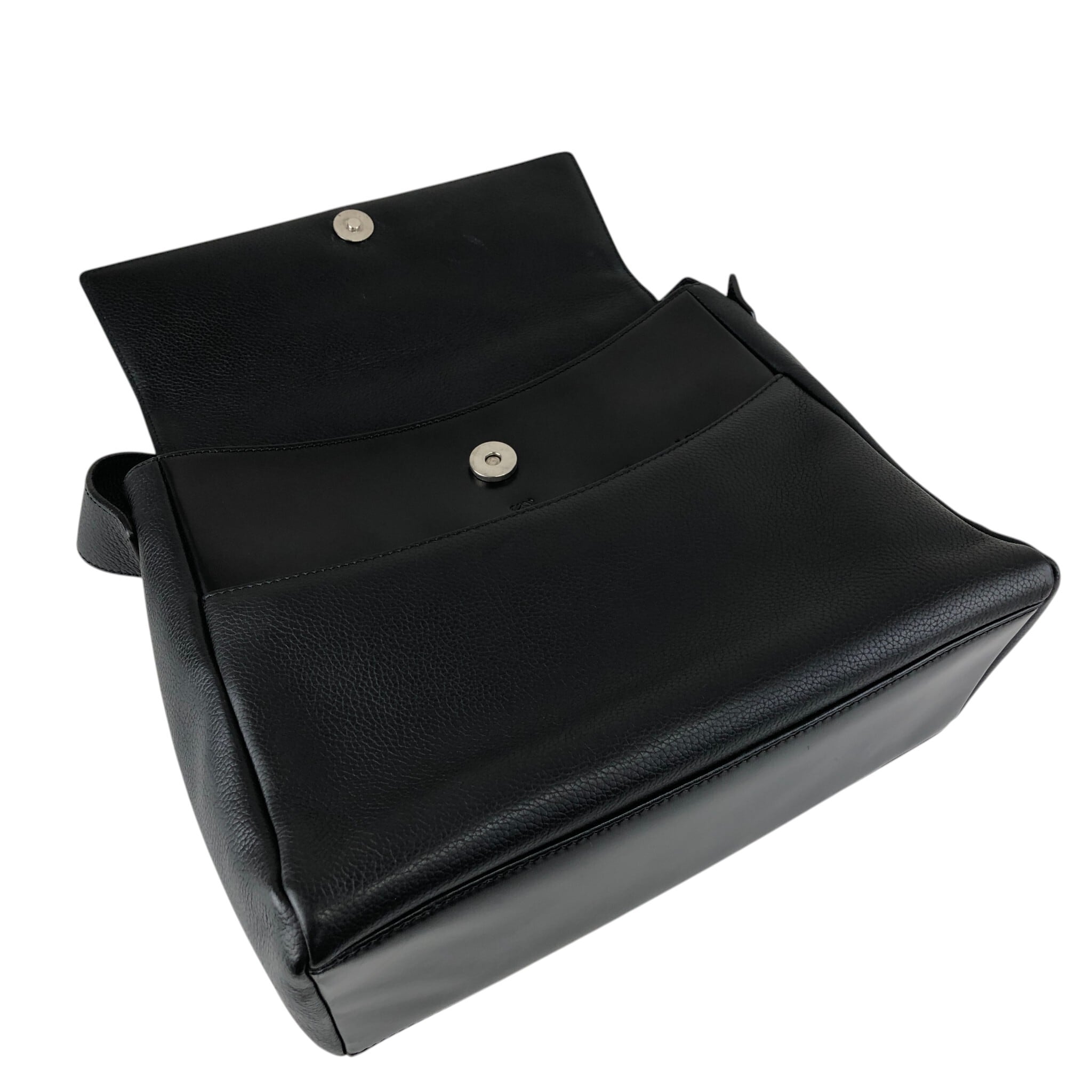 LOEWE ロエベ ショルダーバッグ ブラック ロゴ レザー vintage