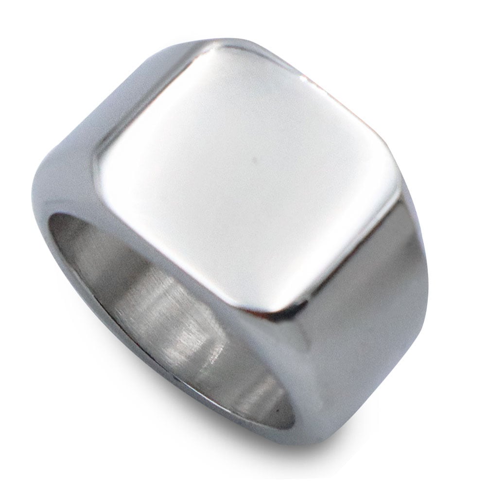 シンプル ワイド デザイン リング 指輪 26号 シルバー 銀色 平打ち  新品