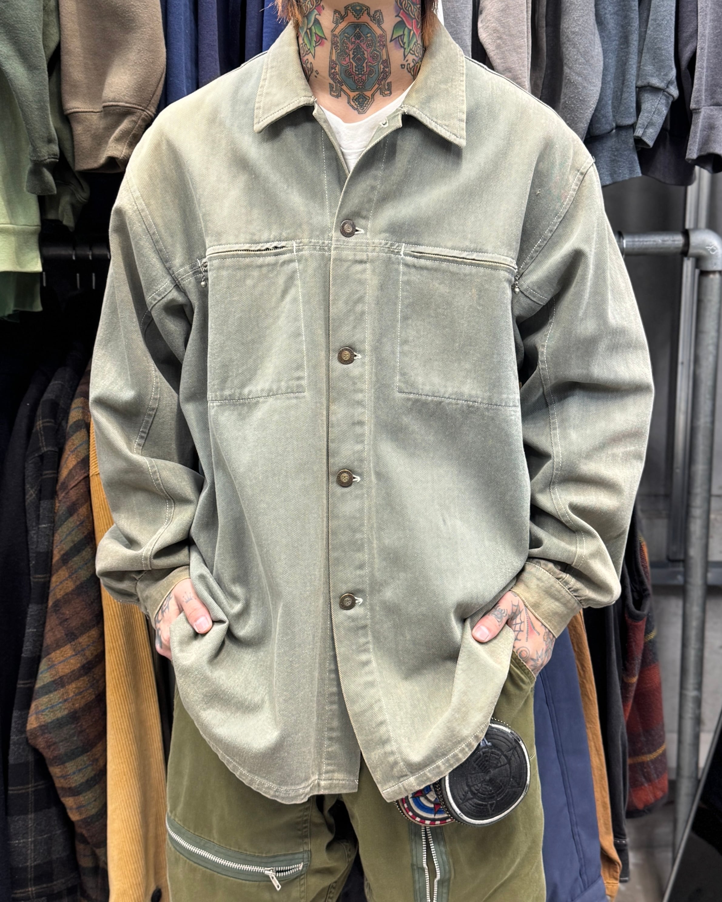 80's~90's old stussy Cotton Jacket “黒タグ”【高円寺本店】 | curb
