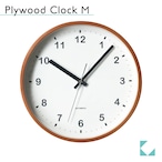 KATOMOKU plywood clock km-36M ライトブラウン 掛け時計