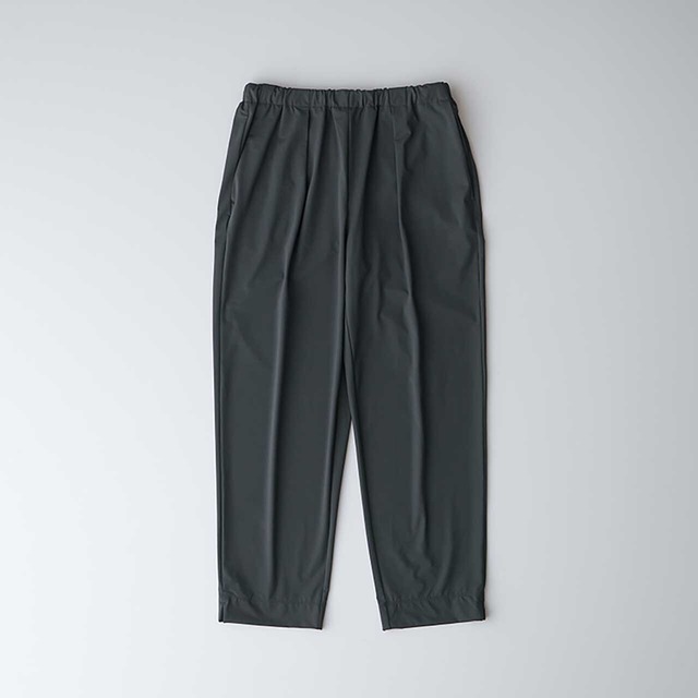 CURLY&Co./KNIT DENIM 2 TUCK EZ WIDE SLACKS  -INDIGO-