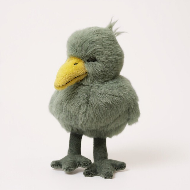 【ぬいぐるみ】ハシビロコウ ぽてっとり／手乗りサイズ ふわふわ 鳥 プレゼント 動物 お土産 ギフト