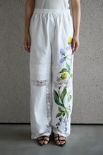 vintage lace pants purple echinacea