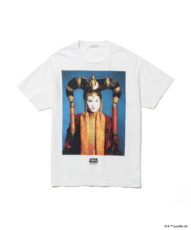 FLAGSTUFF x STARWARS : ”Amidala” / Tee C/# WHITE  SIZE L