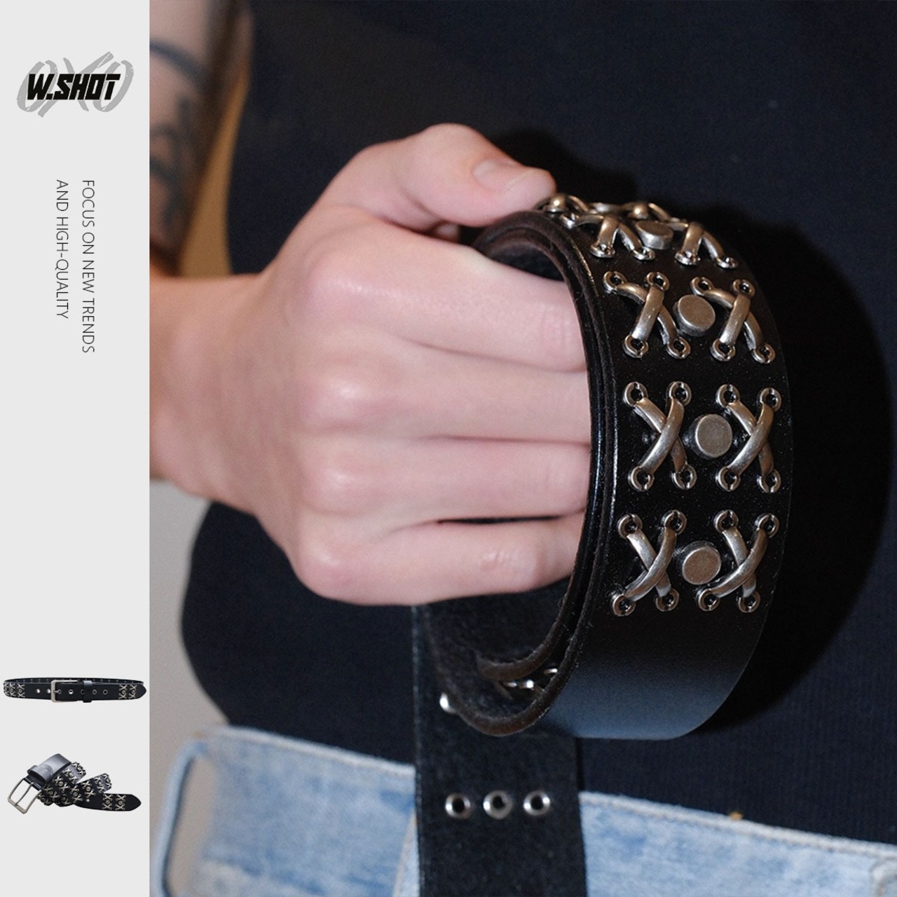 ストリート Xリベット ベルト  G167