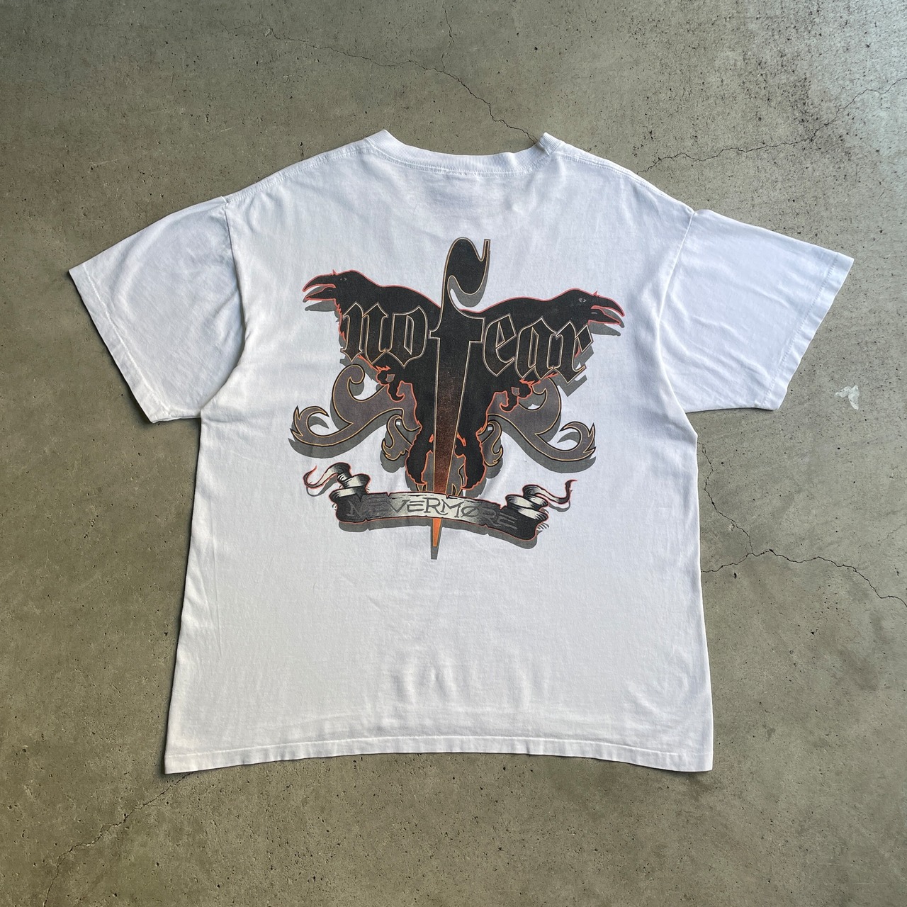 USA製 90年代 NO FEAR スケーター バックプリントTシャツ メンズL相当 