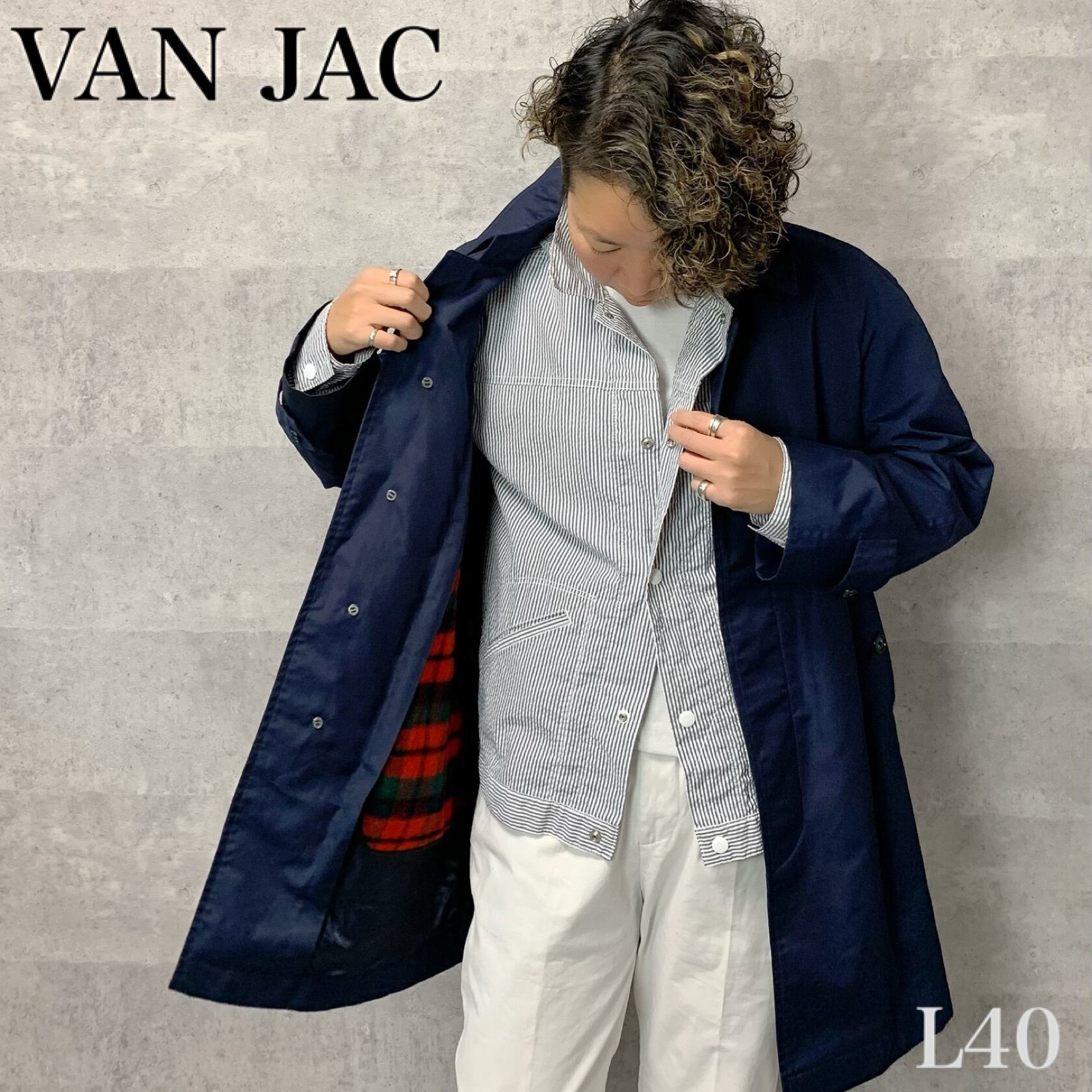 VAN JAC  ハーフコート  ビンテージ　バン　ヴァン